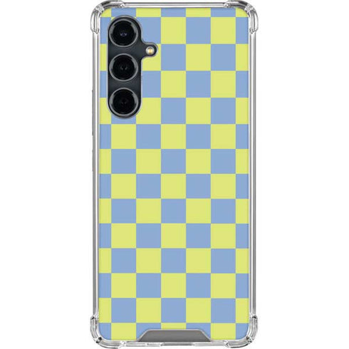 Neon Checkered Galaxy S23 FE Clear Case